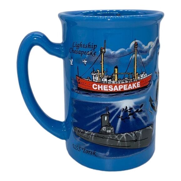 Historic Ships in Baltimore Large Tankard Ceramic Mug - Picture 2 of 8